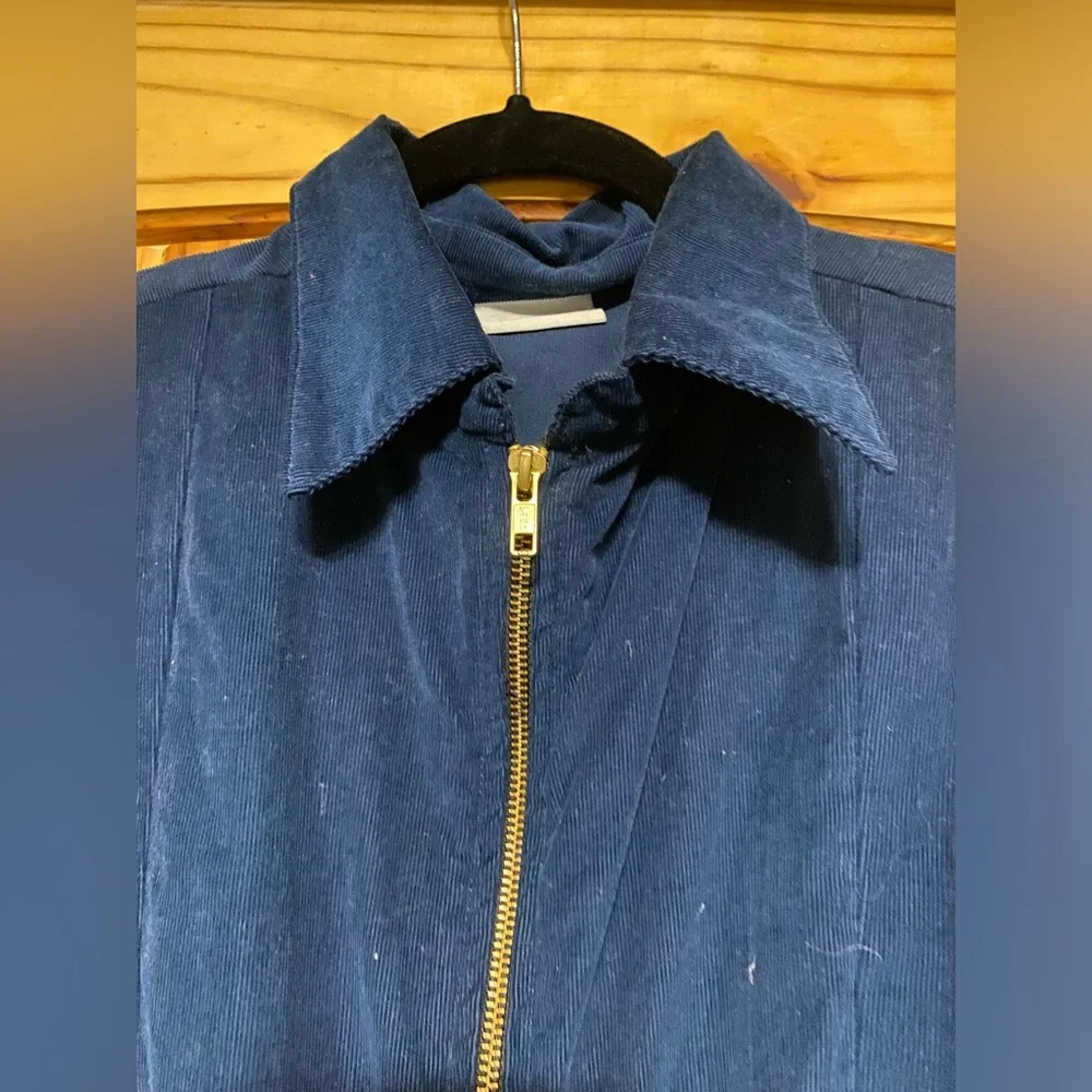 Rue Stiic blue corduroy Utility Jumpsuit - Picture 2 of 6